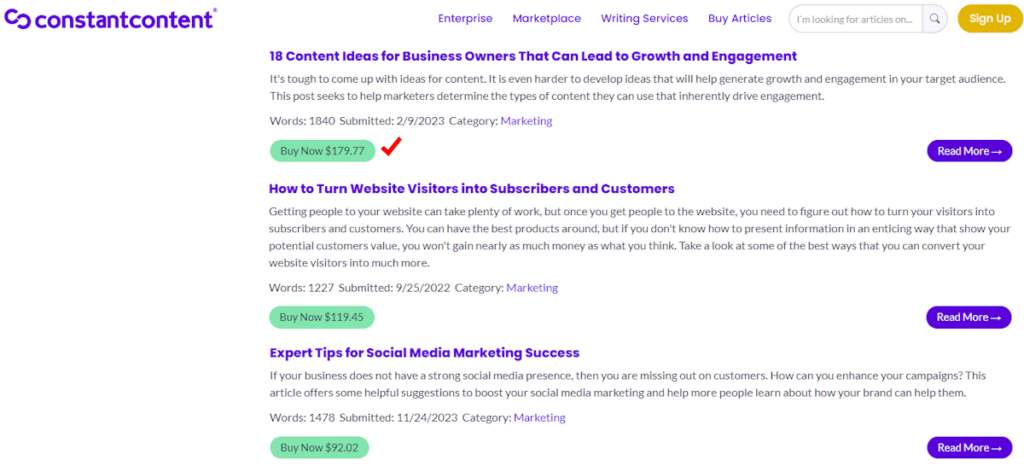 Get Paid for Copywriting 3 Cost of copywriting content