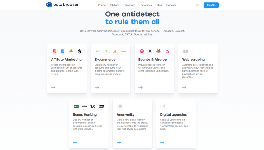 anti-detect browser Octobroser anti-detect browsers: Octobrowser opportunities