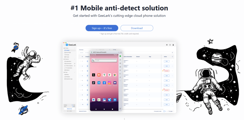 GeeLark the best mobile anti-detect browser