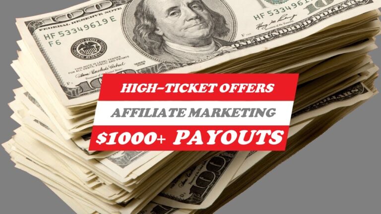 High-Ticket Offers 13 Big Payouts: Top 10 Affiliate Networks With High-Ticket Offers